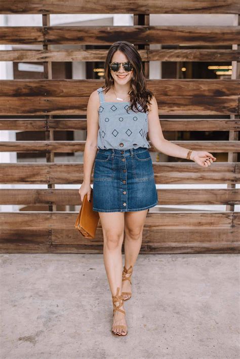 See How Easy Styling A Denim Skirt Is With My Style Vita
