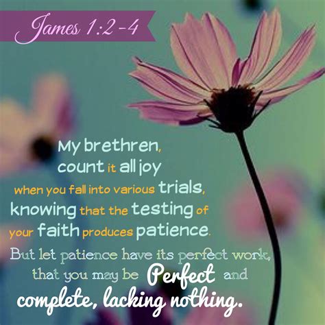 James 1:2-4 | James 1 2-4, Healing verses, Bible study verses