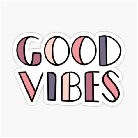 Good Vibes Cute Vinyl Decal Sticker For Cars Windows Laptops Etsy