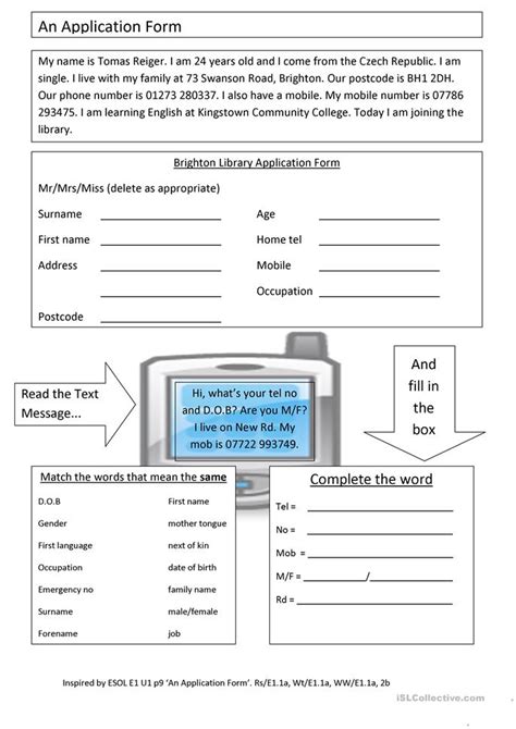 Here you may to know how to fill out fax cover sheet. Filling in forms worksheet - Free ESL printable worksheets ...