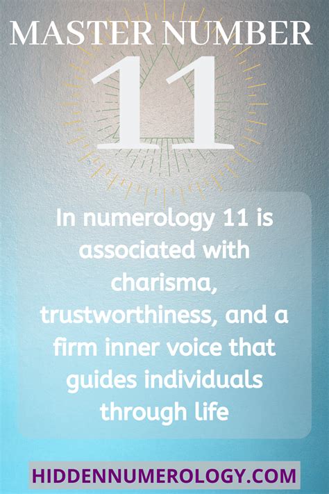 Master Number 11 Numerology Number 11 And Its Meaning