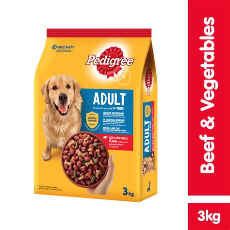 Pedigree Beef And Vegetable Dry Dog Food 3kg Lazada Ph