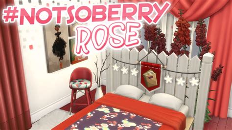 The Sims 4 Not So Berry Rose Bedroom Speed Build No Cc