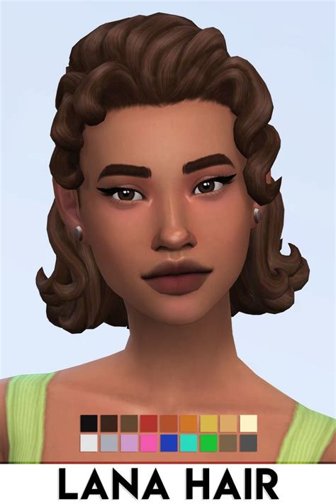 Lana Hair By Vikai Imvikai On Patreon Sims Sims 4 Sims Hair