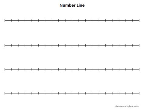 Printable Number Line Worksheet 0 20 And 1 100 For Kids First Grade