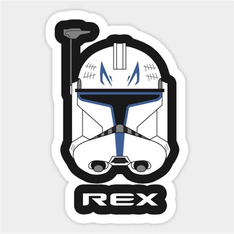 Captain Rex Phase Ii Clone Trooper Sticker Teepublic