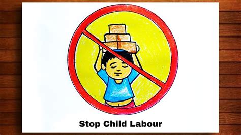 Stop Child Labour Poster For Kids