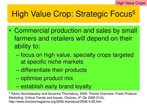 Ppt High Value Fruits And Vegetables A Perspective From Asia