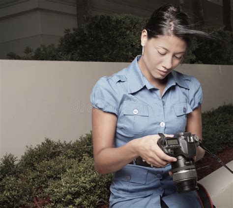 Photographer In Action Stock Image Image Of Female Lady 10939865