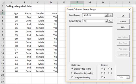 Handling Categorical Data Real Statistics Using Excel