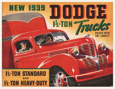 1939 Dodge Commercial Trucks Brochure Oldcuts