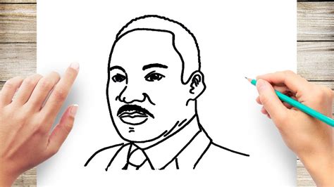 Martin Luther King Jr Drawing For Kids