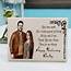 Anniversary Personalized Engraved Rectangular Wooden Photo Plaque 5 X 