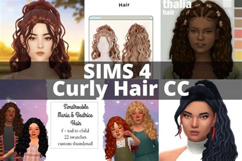 43 Sims 4 Curly Hair Cc Curly Hairstyles For Your Sims We Want Mods
