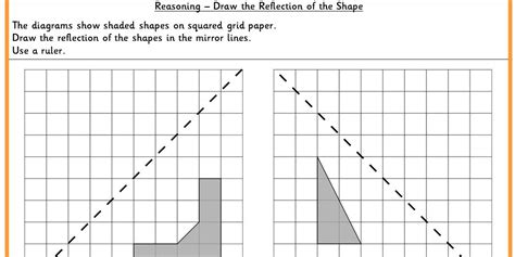 Draw The Reflection Of The Shape Ks2 Reasoning Test Practice
