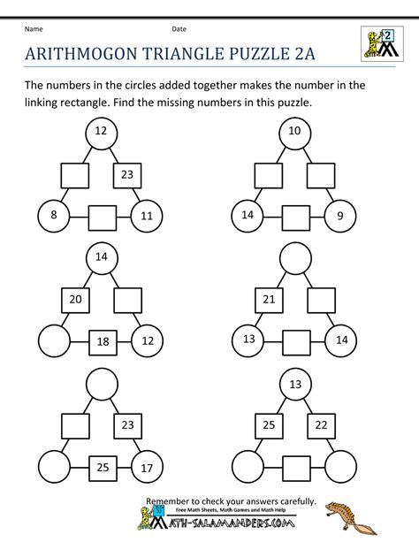 Math Puzzle Worksheets 2nd Grade Fun Multiplication Worksheets To