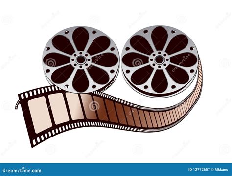 Film Roll On A White Background Illustration 125850933