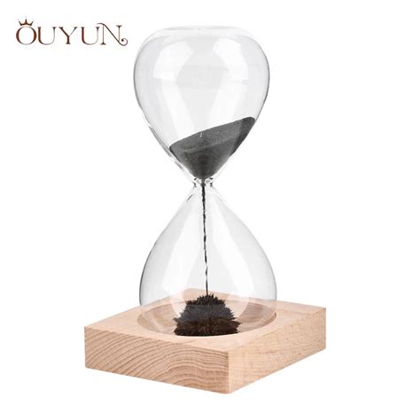 Ouyun Hand Blown Hourglass Magnetic Sand Timer Decorative High 145cm