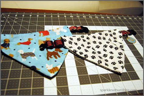How To Make A Reversible Slip Over The Collar Dog Bandana Sparkles Of