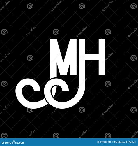 Diseño De Logotipo De Letra Mh Letras Iniciales Icono Del Logotipo Mh Letra Abstracta Mh