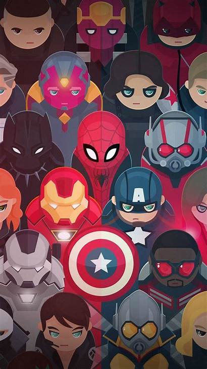 Cartoon Marvel Avengers Wallpapers Backgrounds Wallpaperaccess Tap