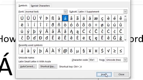 How To Put A Character Over A Letter In Microsoft Word Microsoft Word