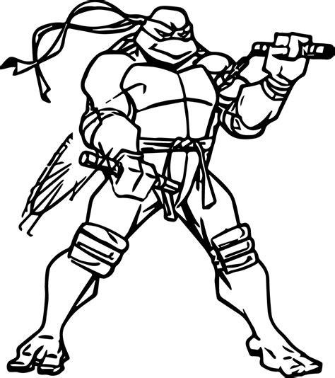 Printable Coloring Pages Ninja Turtles