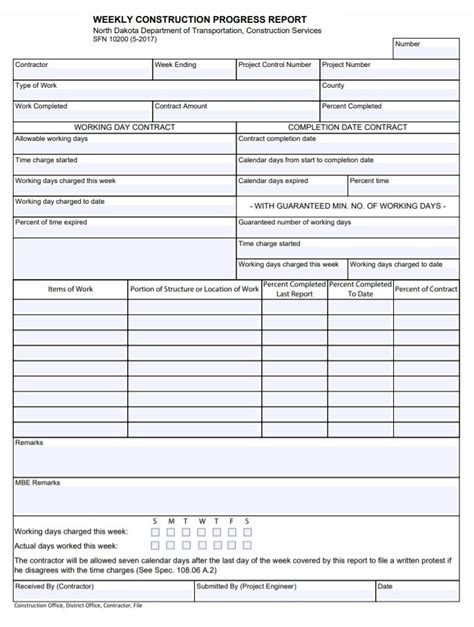 Weekly Report Template Free Word Templates