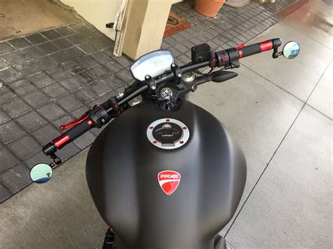 Kostenlose lieferung für viele artikel! Top view 2015 Ducati Monster 821 Dark full Carbon FIber ...