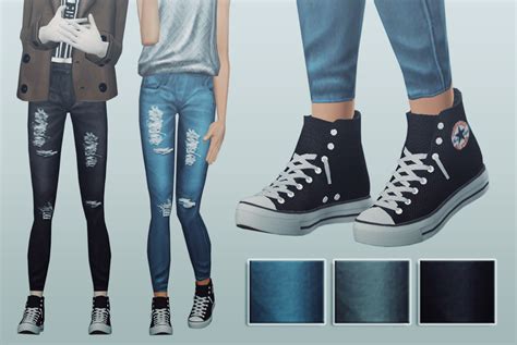 My Sims 4 Blog Pixicat High Converse Sneakers For Males And