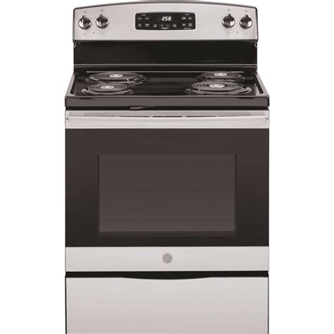 Ge 3590123 30 In 53 Cu Ft Electric Range With Self Cleaning Oven In