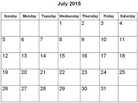 July Calendar Yangah Solen