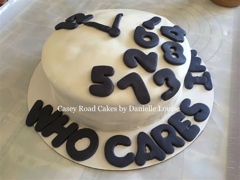 Retirement Clock Cake, Casey Road Cakes by Danielle Louise | Clock cake