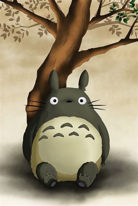 My Neighbor Totoro Tree Anime Manga Poster Totoro My Neighbor Totoro