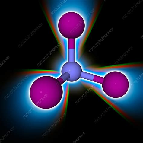 Nitrogen Triiodide Chemical Compound Molecule Stock Image F0170540