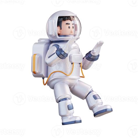 3d Illustration Of Astronaut Floating In Outer Space 24984534 Png