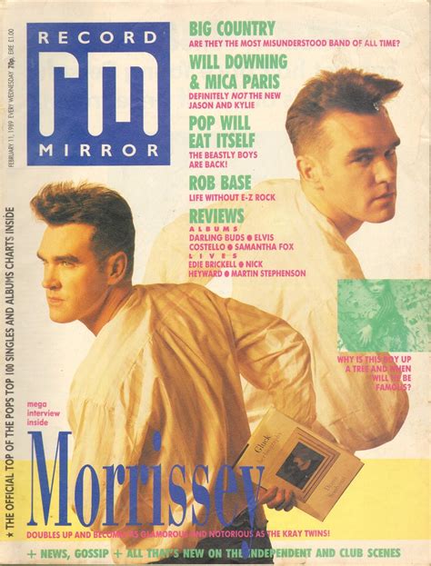 Top Of The Pop Culture 80s Morrissey Record Mirror 1989