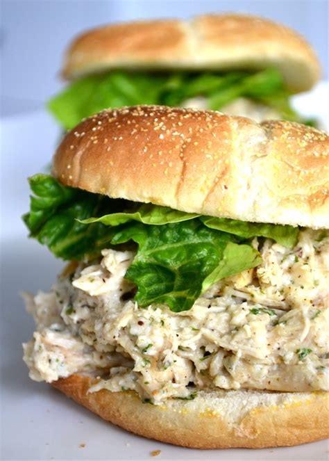 My sister has made a sloppy shredded chicken sandwich recipe for years (usually for the big family summer vacay trip)! Chicken Ceasar Sandwich Recipe for Healthy Heart ...