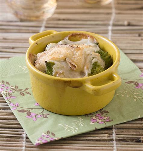 Gratin de chou romanesco au chèvre
