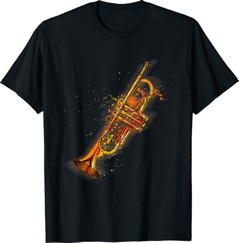 Trumpet Instrument Music Art Trumpet T Shirt Uk Fashion