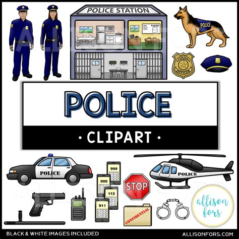 Community Helpers Police Clip Art Allison Fors Inc