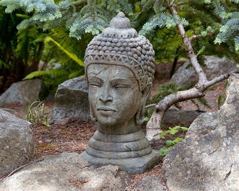 Head Of Buddha Designed By Klaus Kinast 11x12x24 100lb 250 Buddha