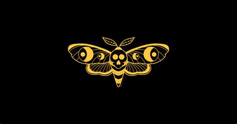 Death’s Head Hawk Moth Gold And Black Death Head Hawk Moth T Shirt Teepublic