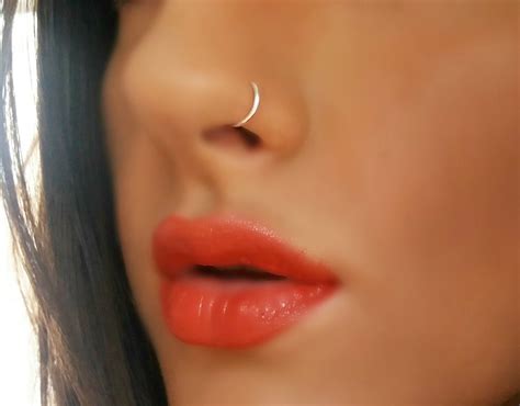 Tiny Fake Nose Ring Hoop Piercing By Miraclesstudio On Etsy