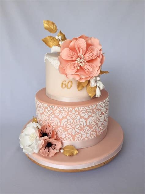 Cake For Jubilee By Layla A Elegant Birthday Cakes 70th Birthday Cake For Women Floral Cake