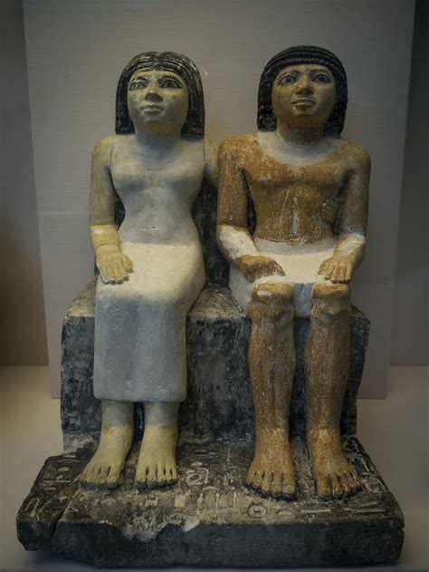 egyptian old kingdom statue of husband and wife ancient egypt egyptian culture egypt art