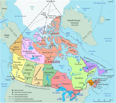 Carte du Canada carte hors ligne et carte détaillée du Canada