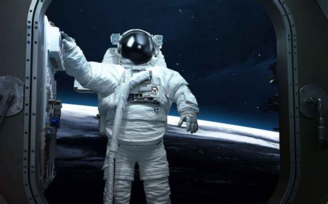 Astronaut In Outer Space Spacewalk Elements Of This Image Furnished