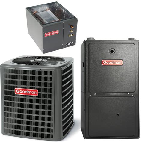 35 Ton 15 Seer Goodman 90k Btu 95 Dual Fuel Gas Furnace And Heat Pump