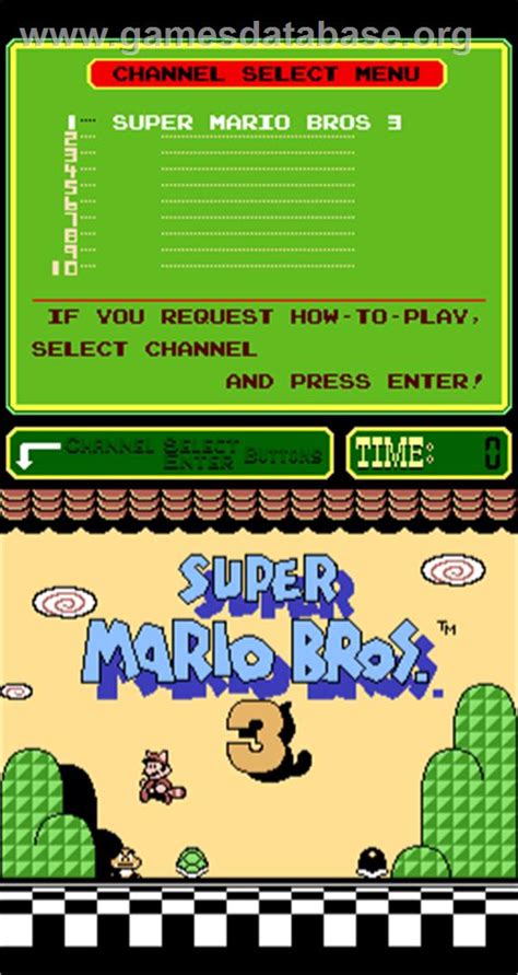 Super Mario Bros 3 Arcade Artwork Title Screen